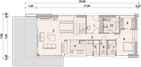 Projekt domu LK&1592 - rzut parteru, dom liczy 4 pokoje, 3 łazienki i wc