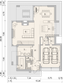 Projekt domu LK&1570 - rzut parteru, dom liczy 5 pokoje, 3 łazienki i wc