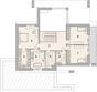 Projekt domu LK&1515 - rzut 1 piętra, dom liczy 3 pokoje, 3 łazienki i wc