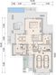 Projekt domu LK&1484 - rzut parteru, dom liczy 3 pokoje, 3 łazienki i wc