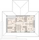 Projekt domu LK&1471 - rzut 1 piętra, dom liczy 4 pokoje, 2 łazienki i wc