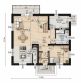Projekt domu Planujdom 001 - rzut parteru, dom liczy 4 pokoje, 2 łazienki i wc