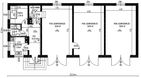 Projekt domu Planujdom 072 - rzut parteru, dom liczy 1 pokoje, 1 łazienki i wc