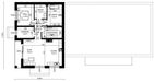 Projekt domu Planujdom 122 - rzut 1 piętra, dom liczy 2 pokoje, 2 łazienki i wc