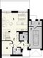 Projekt domu Studio 116 - rzut parteru, dom liczy 4 pokoje, 2 łazienki i wc