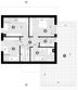 Projekt domu NewHouse 786 - rzut poddasza, dom liczy 3 pokoje, 2 łazienki i wc