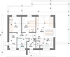 Projekt domu Kalia - rzut parteru, dom liczy 2 pokoje, 1 łazienki i wc