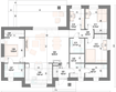Projekt domu Gaya - rzut parteru, dom liczy 4 pokoje, 2 łazienki i wc