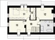 Projekt domu Studio 133 - rzut poddasza, dom liczy 5 pokoje, 3 łazienki i wc