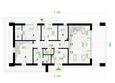 Projekt domu PióroArchitekci - 19 szkieletowy - rzut parteru, dom liczy 4 pokoje, 2 łazienki i wc
