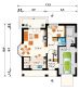 Projekt domu Saba Mała (938) - rzut parteru, dom liczy 5 pokoje, 2 łazienki i wc