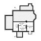 Projekt domu Sybilla-2 (647) - rzut piwnicy, dom liczy 5 pokoje, 2 łazienki i wc