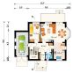 Projekt domu Sybilla-2 (647) - rzut parteru, dom liczy 5 pokoje, 2 łazienki i wc