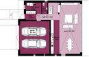 Projekt domu Domo 03C - rzut parteru, dom liczy 3 pokoje, 3 łazienki i wc