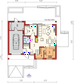 Projekt domu E4 G1 (wersja A) multi-comfort - rzut parteru, dom liczy 4 pokoje, 3 łazienki i wc