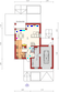 Projekt domu E13 II G1 economic - rzut parteru, dom liczy 3 pokoje, 2 łazienki i wc