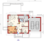 Projekt domu Amaranta G2 multi-comfort - rzut parteru, dom liczy 4 pokoje, 2 łazienki i wc