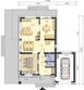 Projekt domu Bergamo DCP343 - rzut parteru, dom liczy 4 pokoje, 2 łazienki i wc