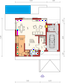 Projekt domu Markus G1 - rzut parteru, dom liczy 3 pokoje, 2 łazienki i wc