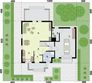 Projekt domu Palanka 2 - rzut parteru, dom liczy 3 pokoje, 2 łazienki i wc