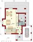 Projekt domu Ron (Energo) - rzut parteru, dom liczy 3 pokoje, 2 łazienki i wc
