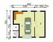 Projekt budynku gospodarczego G108 budynek gospodarczy - rzut parteru, dom liczy 0 pokoje, 0 łazienki i wc