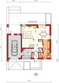 Projekt domu E14 III G1 Economic - rzut parteru, dom liczy 3 pokoje, 2 łazienki i wc