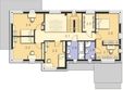 Projekt domu Imperia II DCP286a - rzut 1 piętra, dom liczy 5 pokoje, 2 łazienki i wc