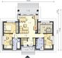 Projekt domu Colombo LMB63 - rzut parteru, dom liczy 3 pokoje, 1 łazienki i wc
