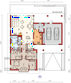 Projekt domu Alan II G2 - rzut parteru, dom liczy 3 pokoje, 2 łazienki i wc