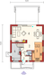 Projekt domu E3 economic (wersja B) - rzut parteru, dom liczy 3 pokoje, 2 łazienki i wc