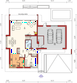 Projekt domu Leonardo G2 - rzut parteru, dom liczy 6 pokoje, 3 łazienki i wc