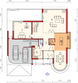 Projekt domu Karol G2 - rzut parteru, dom liczy 4 pokoje, 2 łazienki i wc