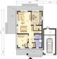 Projekt domu Bergamo III DCP343b - rzut parteru, dom liczy 4 pokoje, 2 łazienki i wc