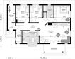 Projekt domu D05 - rzut parteru, dom liczy 3 pokoje, 1 łazienki i wc