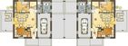 Projekt domu Nowinka z garażem i wiatą bliźniak [A1-BL1] - rzut parteru, dom liczy 4 pokoje, 2 łazienki i wc