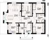 Projekt domu Zamość 1dws - rzut parteru, dom liczy 3 pokoje, 1 łazienki i wc