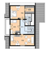 Projekt domu L-31 Dom litewska - szkieletowy - rzut poddasza, dom liczy 3 pokoje, 2 łazienki i wc