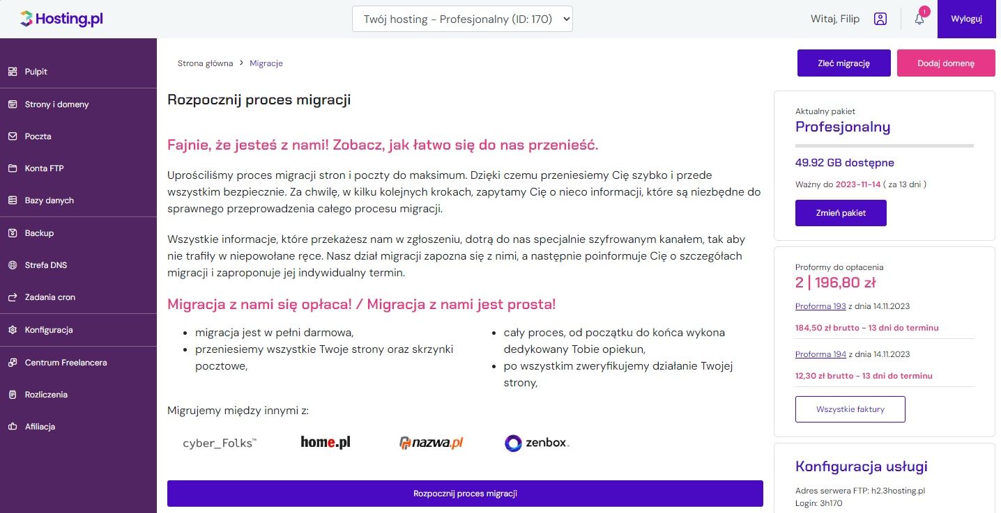 Migracja usług