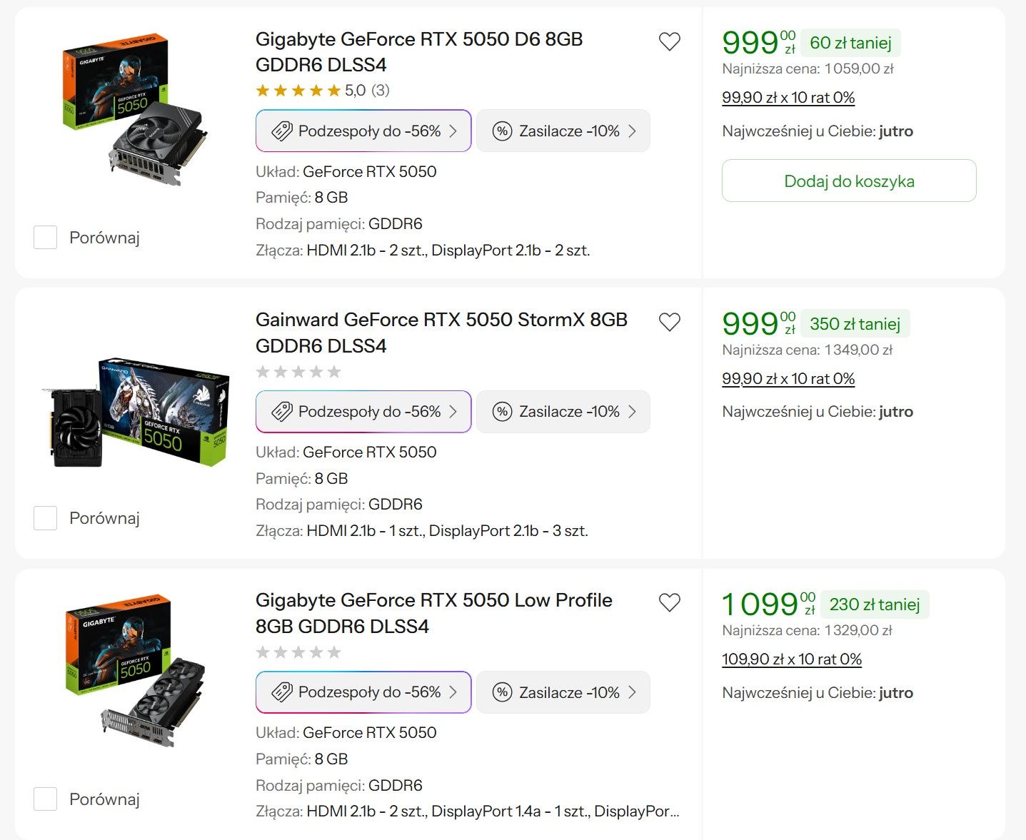 GeForce RTX 5050 - promocja w x-kom