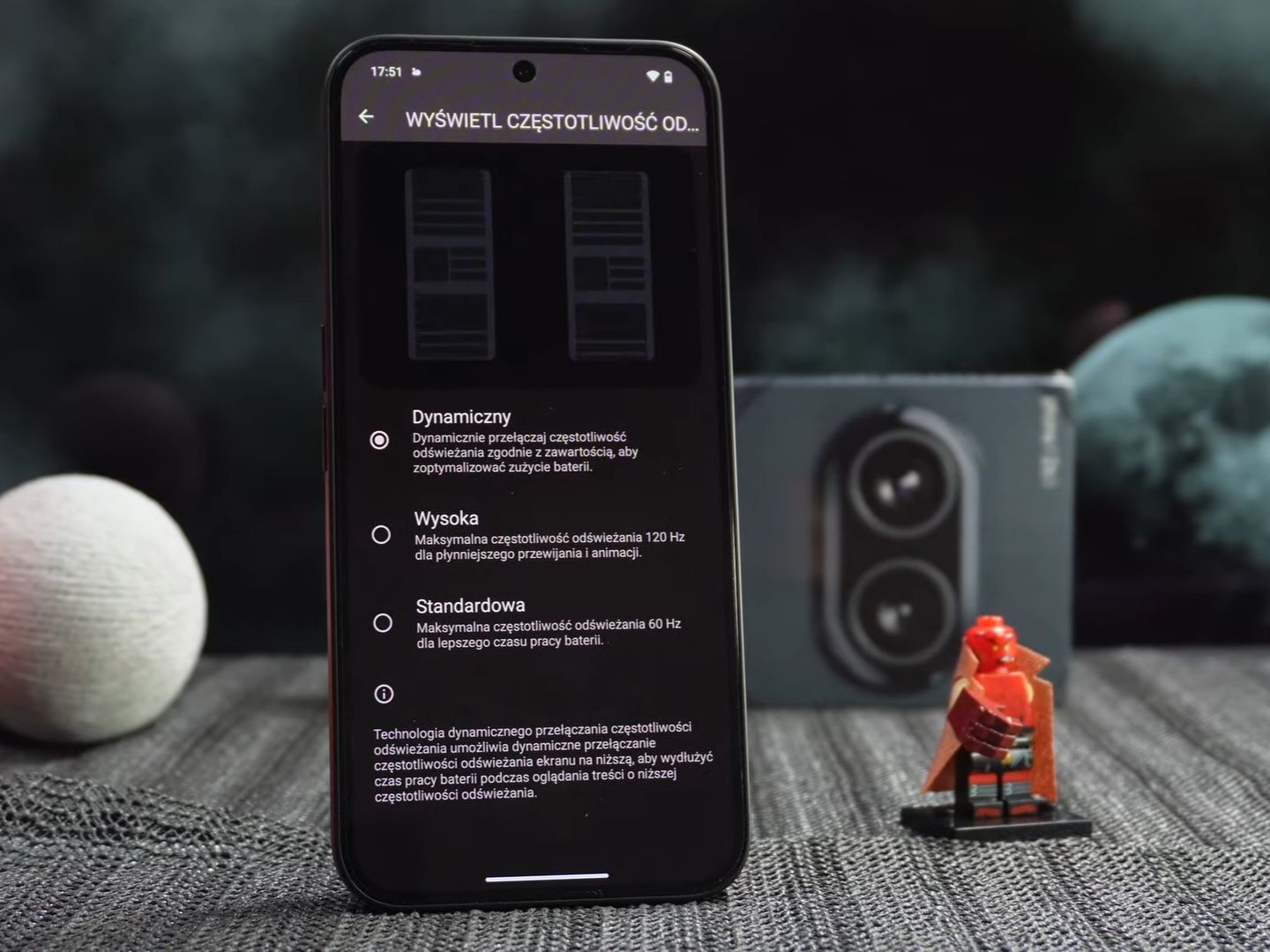 Nothing Phone (2a) - ekran ma odścieżanie dynamiczne do 120 Hz