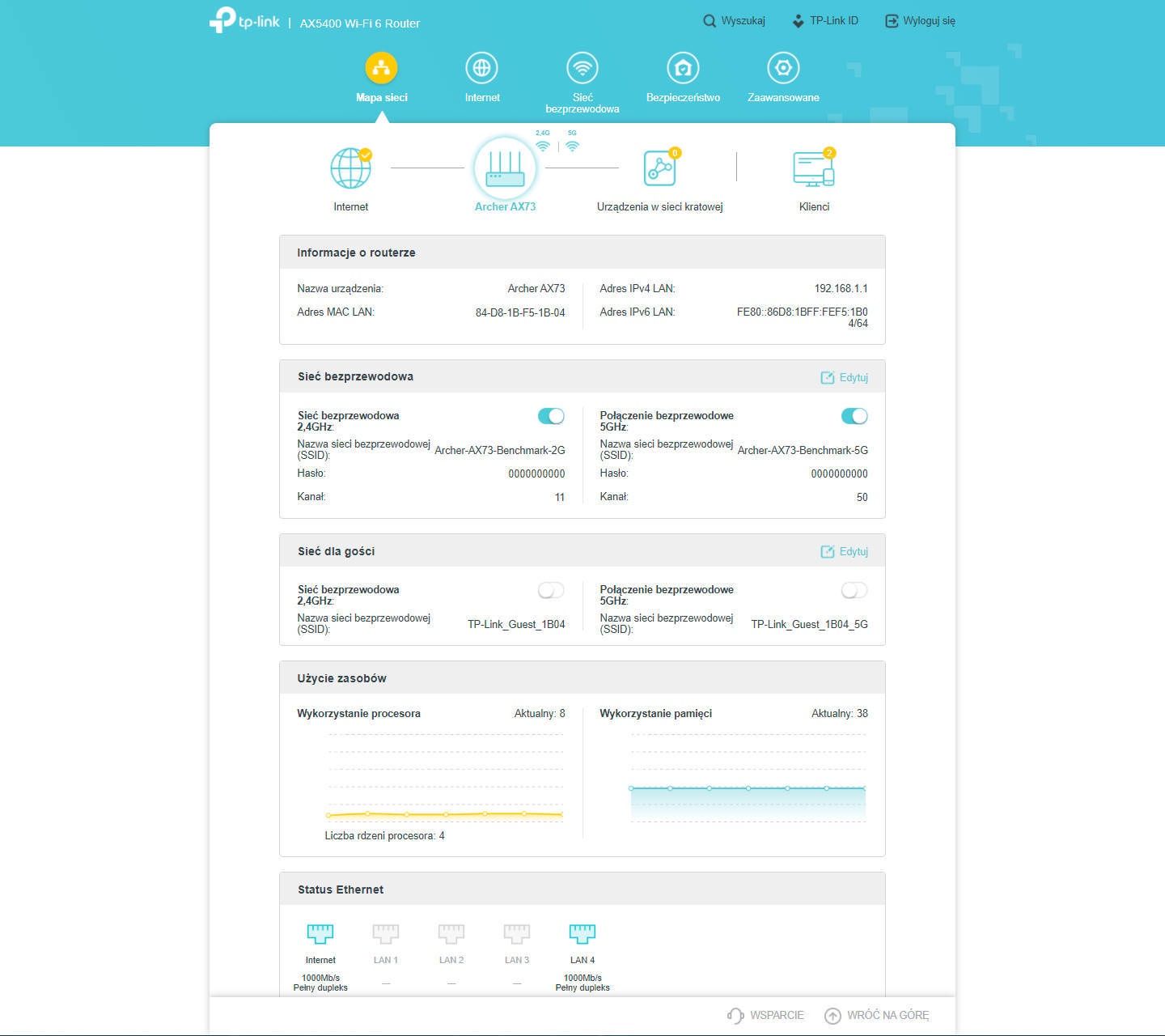 TP-Link Archer AX73 - zawartość opakowania