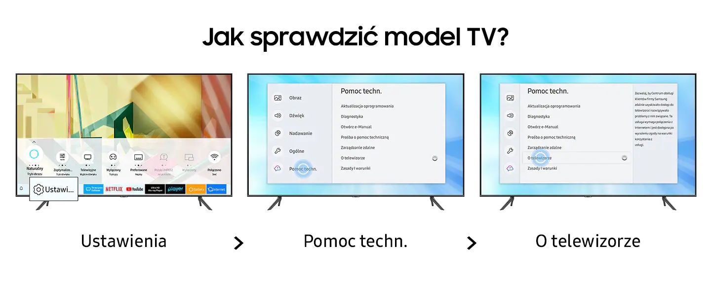 Krok po kroku jak sprawdzić model telewizora Samsung? Jak sprawdzić czy telewizor ma DVB-T2 HEVC?