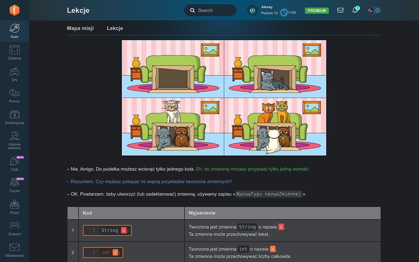 Lekcje codegym