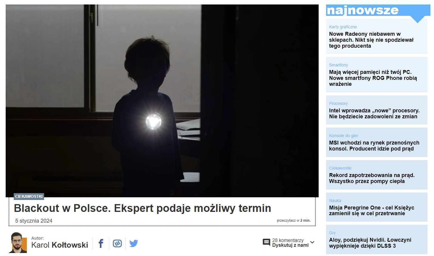 Blackouty w Polsce