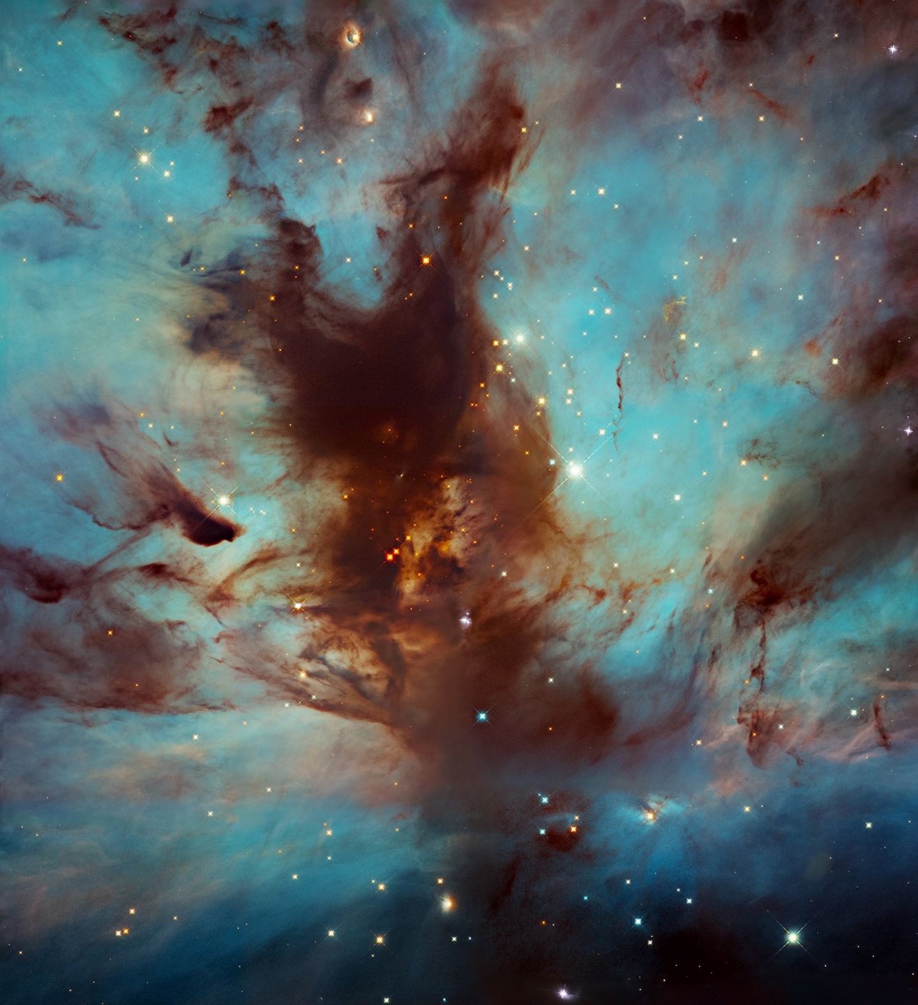 Mgławica Płomień teleskop Hubble