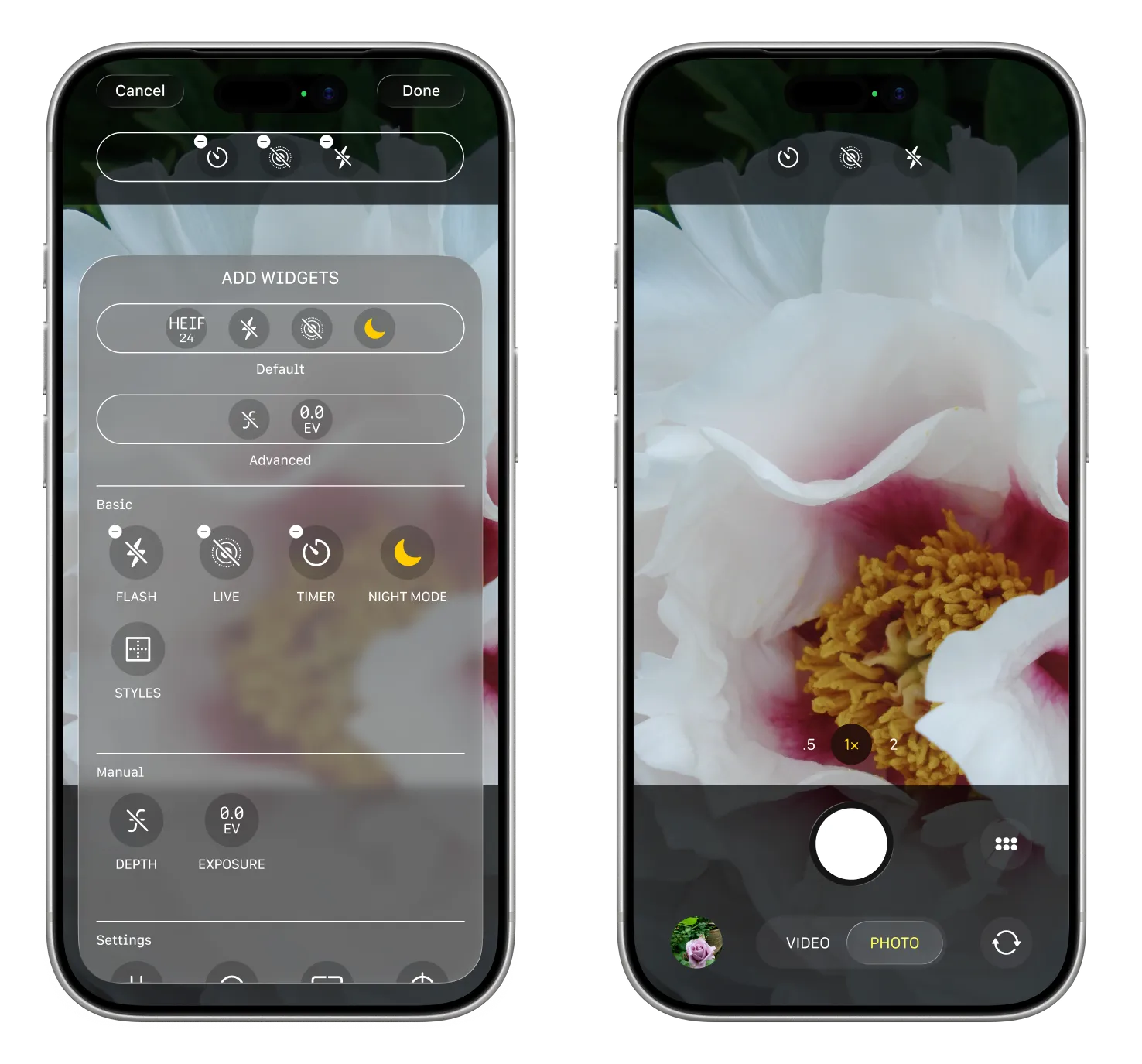 Aparat w iOS 27 - wizualizacja