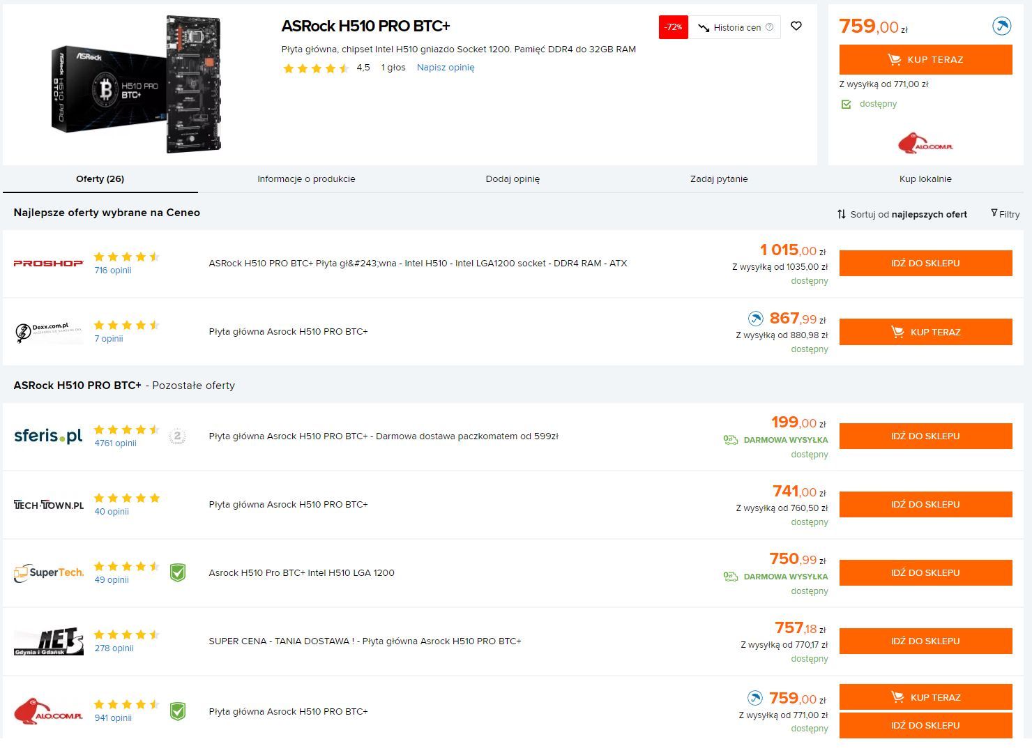ASRock H510 PRO BTC+
