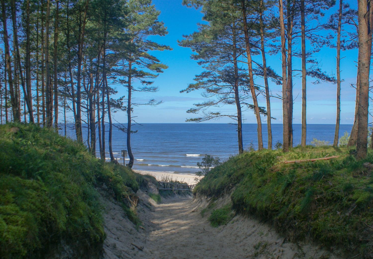 Wejście na plażę Skowronki