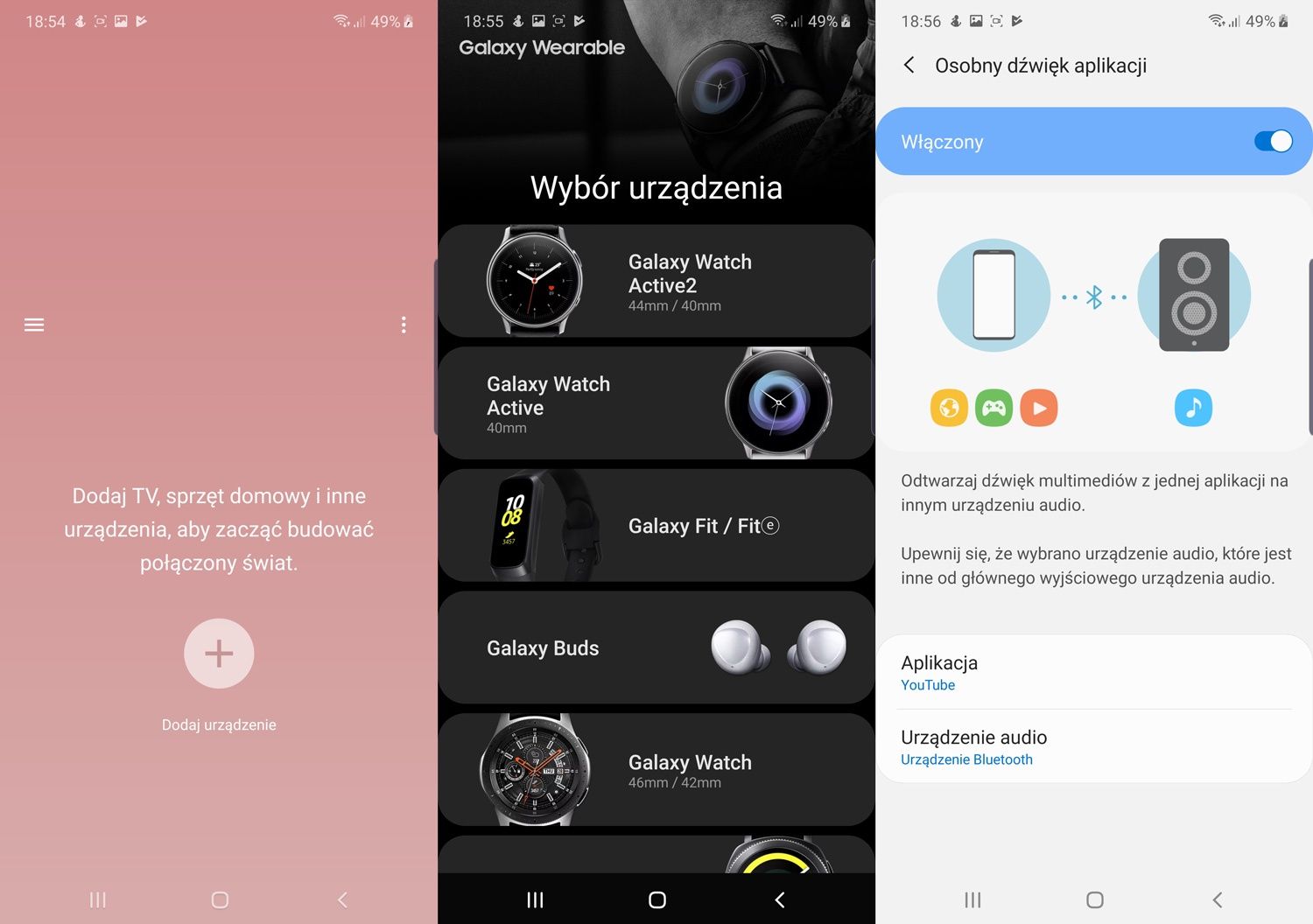 Samsung Galaxy Note 10+ urządzenia zewnętrzne